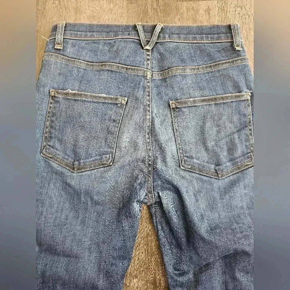 Veronica Beard Carly Kick Flare Tux Stripe High Rise Jeans‎ Size 27 - Picture 8 of 8